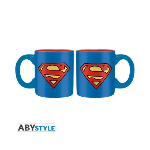 ABYSTYLE GIFT SET "SUPERMAN" TAZZA MINI MUG + SHOOTER + BICCHIERE BOCCALE VETRO