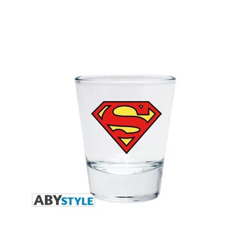 ABYSTYLE GIFT SET "SUPERMAN" TAZZA MINI MUG + SHOOTER + BICCHIERE BOCCALE VETRO
