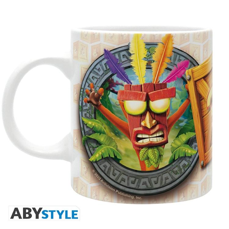 ABYSTYLE TAZZA "CRASH BANDICOOT" MUG BICCHIERE CAFFÈ CERAMICA CON MANICO 320ML