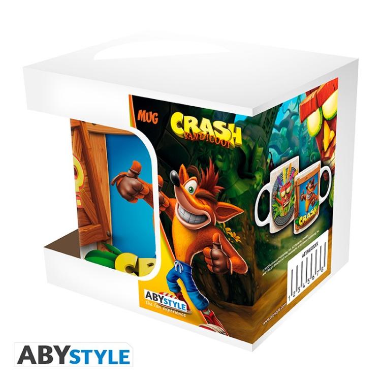 ABYSTYLE TAZZA "CRASH BANDICOOT" MUG BICCHIERE CAFFÈ CERAMICA CON MANICO 320ML