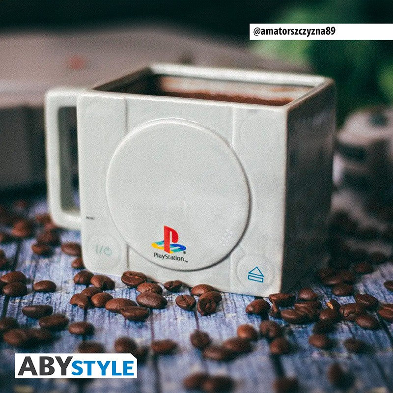 Abystyle - Tazza (Console Sony Playstation 1) PS1 Logo Mug 3D Bicchiere da 325ml